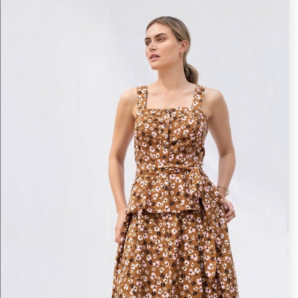 Who What Wear animal floral tank top